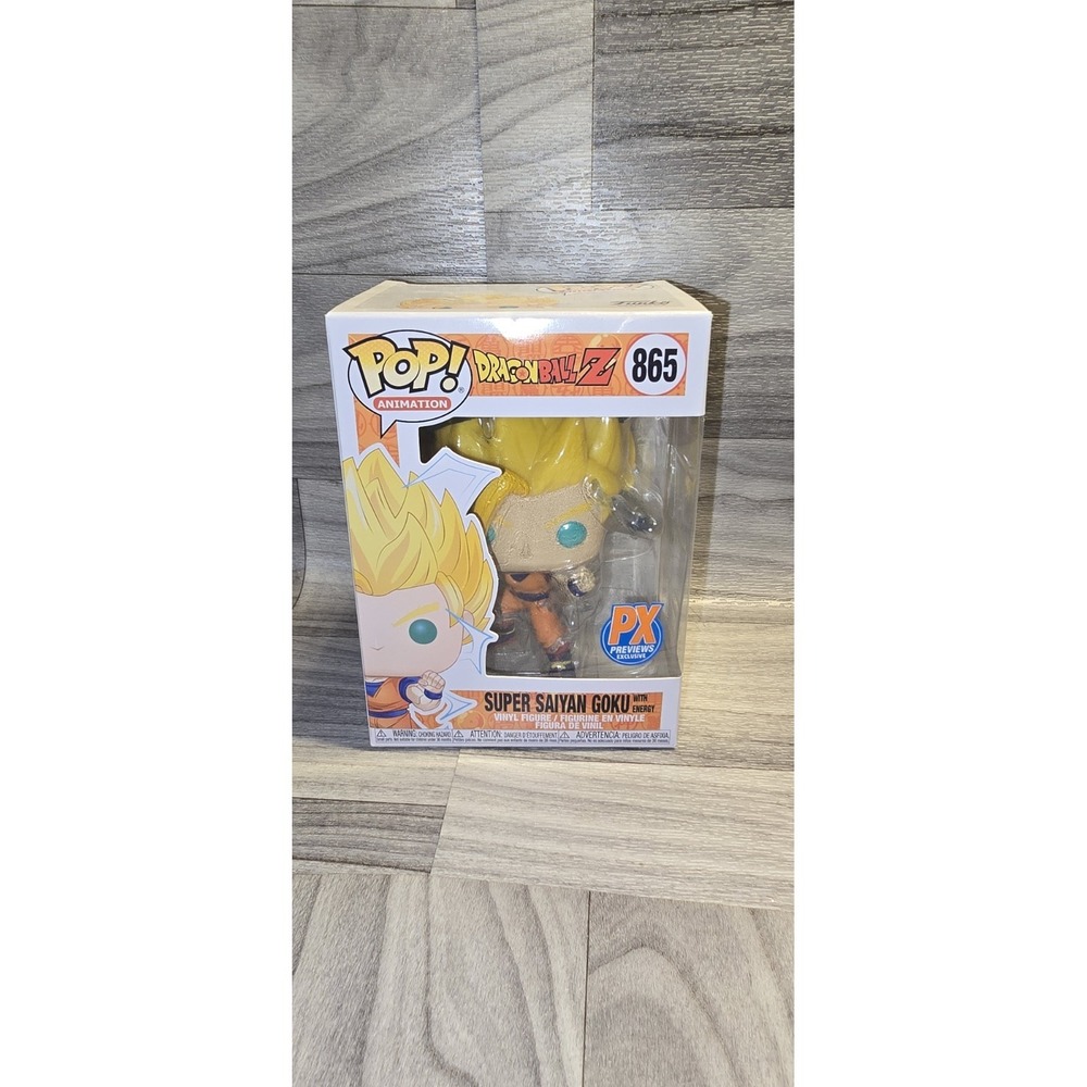 Funko Pop Super Saiyan Goku With Energy #865 Dragonball Z PX Previews Exclusive